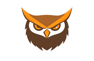 Fototapeta premium an orange and white owl.