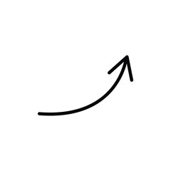 arrow icon isolated on white background