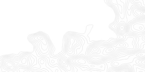 Abstract Vector geography landscape Topo contour map on white background, Topographic contour lines. Seamless pattern with lines Topographic map. Geographic mountain relief diagram line wave carve.