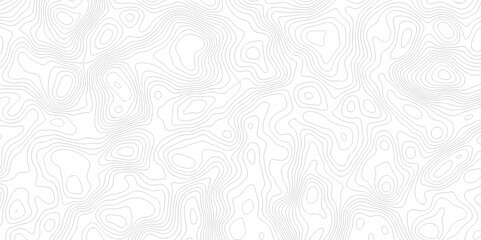 Obraz premium Abstract Vector geography landscape Topo contour map on white background, Topographic contour lines. Seamless pattern with lines Topographic map. Geographic mountain relief diagram line wave carve.
