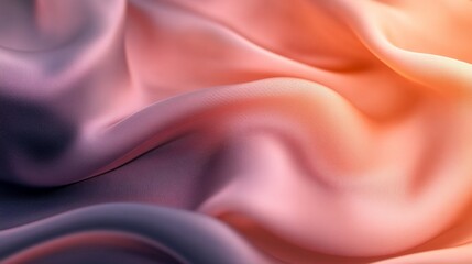 Obraz premium Abstract Draped Fabric Soft Gradient Hues