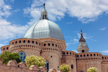 The basilica of the holy house or santuario della santa casa in Loreto province of Ancona in Le...