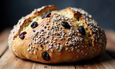 Irish Soda Bread with Raisins and Caraway Seeds