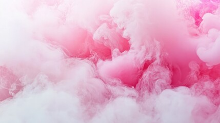 Fototapeta premium Soft Pink and White Colorful Smoke Swirls for Background Design