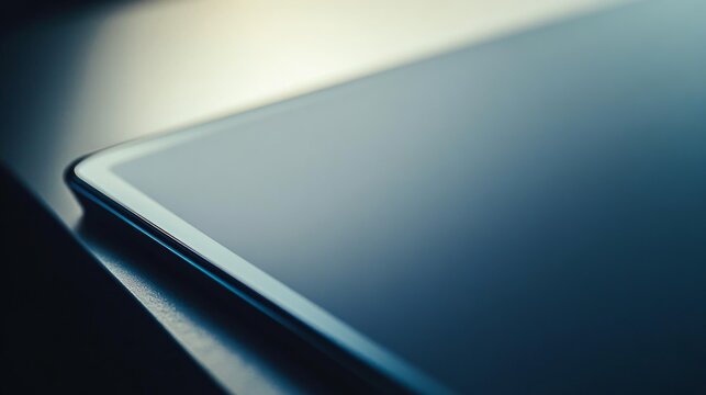 A close-up of a high-definition touchscreen with a sleek interface and precise detail, clean and modern view, Minimalistic style