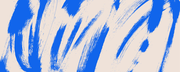 Blue spiral and curly brush stroke background with splatter spray paint texture.