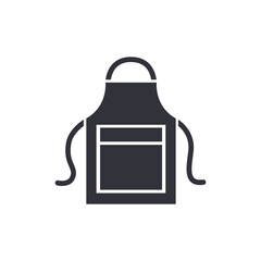 Cooking apron solid icons, minimalist vector illustration ,simple transparent graphic element .Isolated on white background