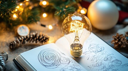 Celebrating World Intellectual Property Day with Light Bulb and Doodles