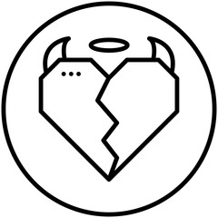 Obraz premium Icon design with a Valentine's theme