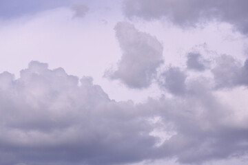 clouds in the sky over huancayo city