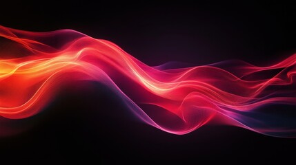 Fototapeta premium Abstract Red And Orange Wave Pattern Design