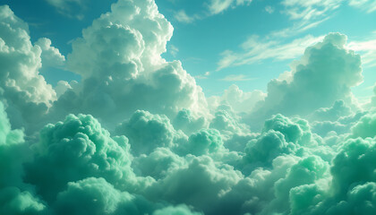 Stunning Teal Cloud Sky Landscape Photography