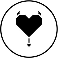Icon design with a Valentine's theme