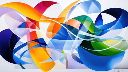 Obraz premium Abstract Colorful Swirls