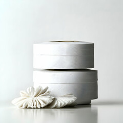 White Fabric Rolls, Studio Shot, Craft Supply