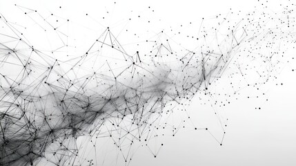 Abstract network connection, digital data flow, plexus.