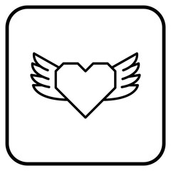 Icon design with a Valentine's theme