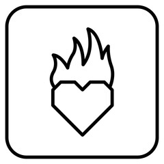 Icon design with a Valentine's theme