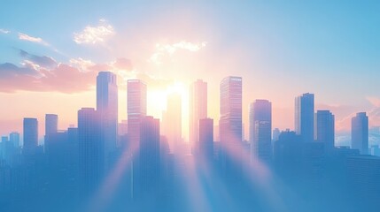 Fototapeta premium Singapore financial skyline district cityscape at the Marina bay. 