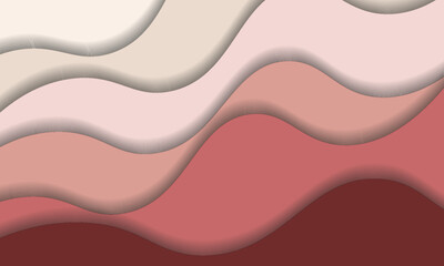 A stylish abstract composition of wavy shapes layered with soft, warm earth tones, perfect for backdrops, modern designs and creative projects that emphasize minimalism and harmony in visual elements.