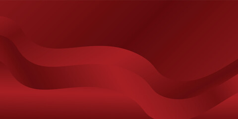 Modern red background with dynamic shapes composition abstract simple