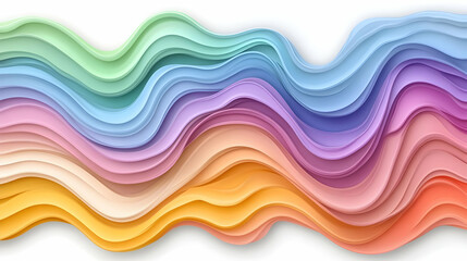 Abstract Colorful Wave Illustration
