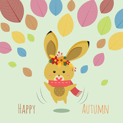 Animal and wildlife autumn vector design