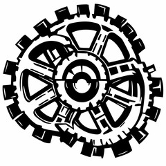 Obraz premium Abstract Gear Illustration