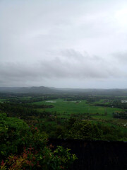 clouds over the mountain