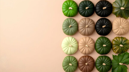 Obraz premium Autumn Gourd Illustration Neutral Tones