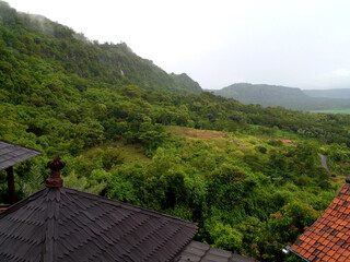 view from the top of the hill