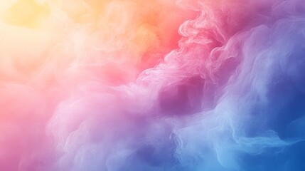 Abstract pastel colors swirling in a dreamy cloud formation