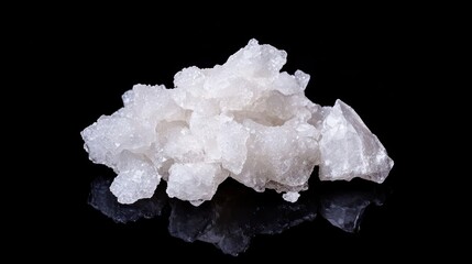 Closeup of White Salt Crystals