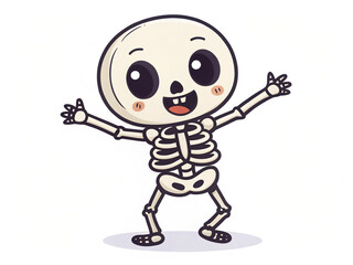 Fototapeta premium cartoon zombie halloween. skull, pirate, death, skeleton, halloween, danger, crossbones, cartoon, symbol, bones, vector, illustration, black, sign, white, bone, dead, isolated, horror, head, human, sc