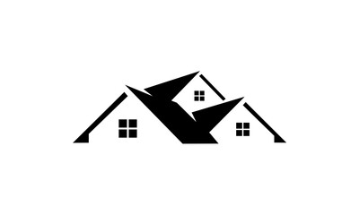 real estate house logo vector