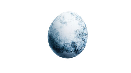 Handmade Easter egg  on transparent background