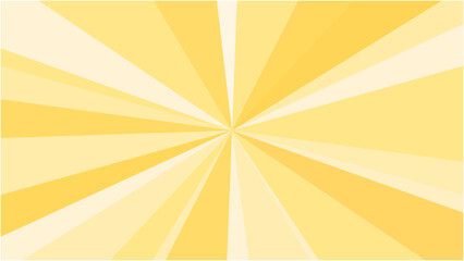 派手なアメコミ風の集中線サンバースト背景素材 チラシ・Web・動画背景素材16:9サイズ イエロー