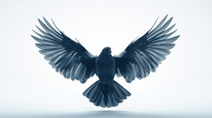 Majestic Dove in Flight: A Symbol of Peace and Freedom