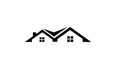 real estate house logo vector