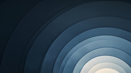 Obraz premium Abstract Blue Concentric Circles Gradient Design