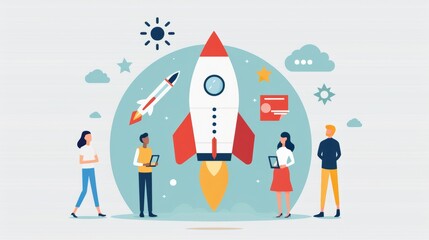 Joyful Startup Team Celebrating First Major Funding Success Story with Innovation and Growth