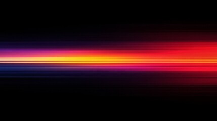 Obraz premium Abstract Horizontal Lines of Vibrant Red Yellow and Purple Hues