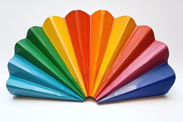 Colorful Pencils Fanned in a Creative Display