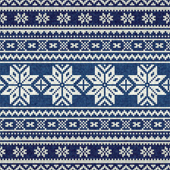 Scandinavian style seamless vector mosaic tiles pattern