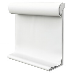 Flexibly Curved Roll-Up Banner Displaying Clear Presentation Space