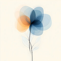 Abstract Floral Illustration