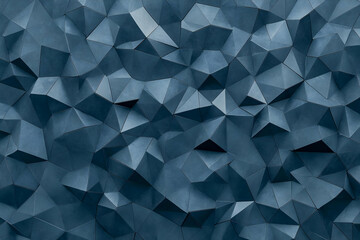 Obraz premium Abstract 3D Blue Polygonal Background