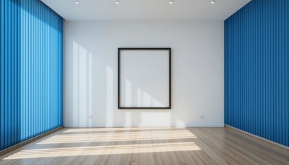 Obraz premium Minimalist Room Interior Design With Blank Frame