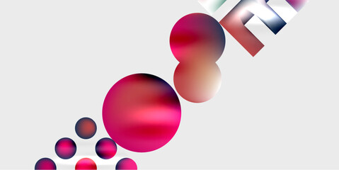 Circles and triangles modern art. Vector Illustration For Wallpaper, Banner, Background, Card, Book Illustration, landing page