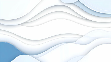 Fototapeta premium Abstract White Blue Wave Background Illustration